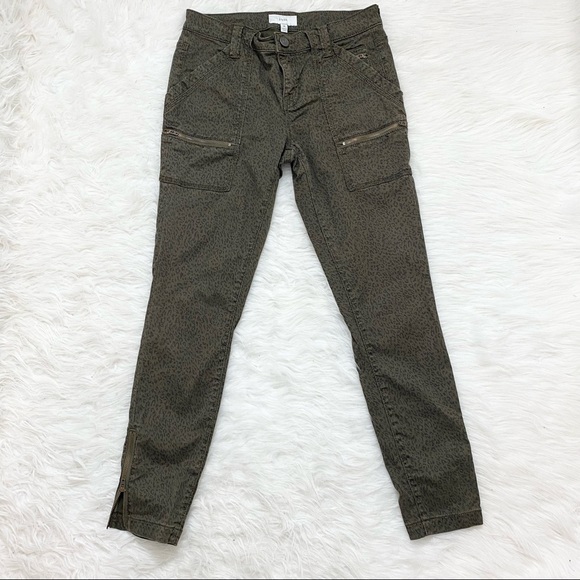 JOIE Green Leopard Print Skinny Jeans - Picture 3 of 7